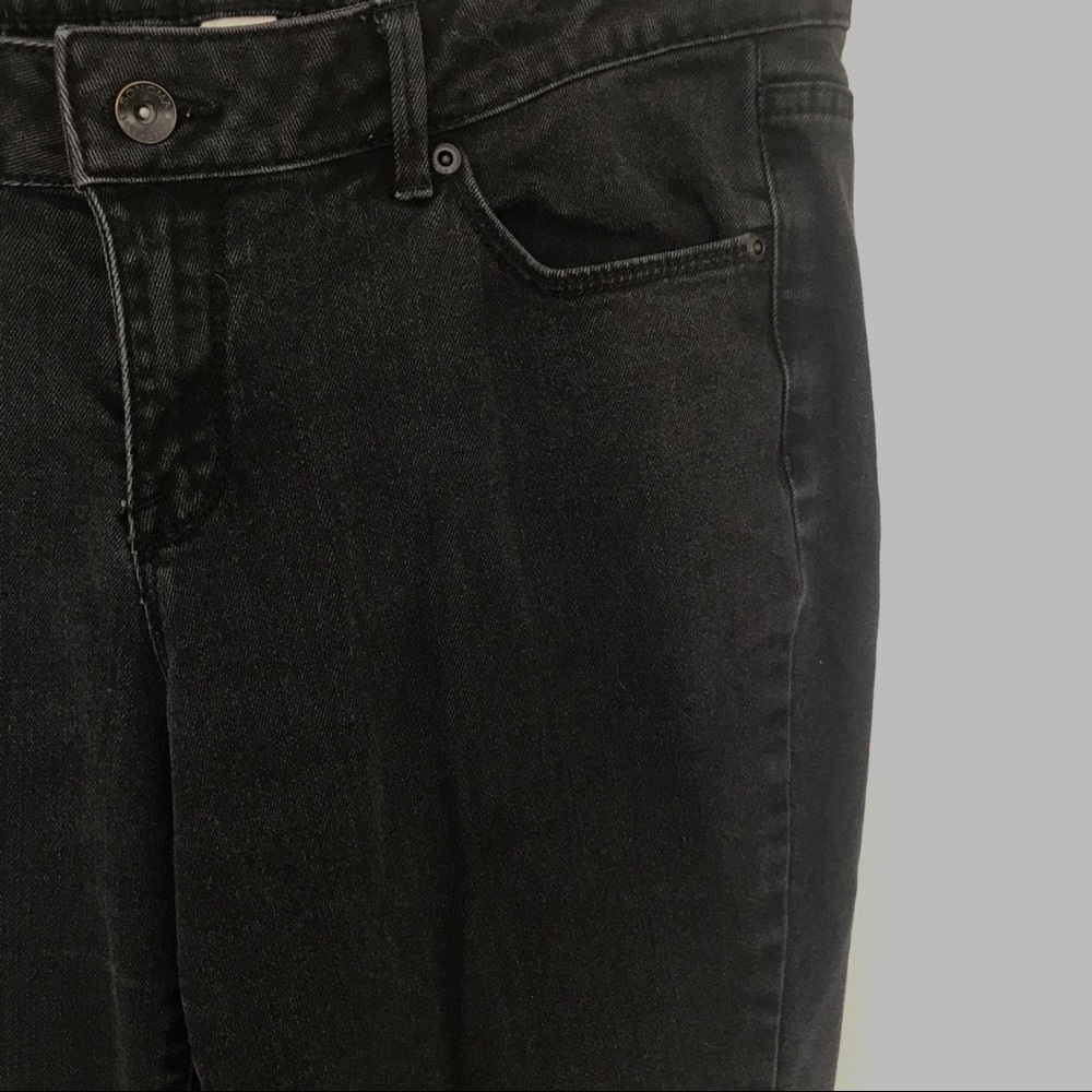 Sonoma Lifestyle Black Midrise Straight Jeans 10S - Picture 6 of 12